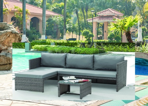 Sol Del Mare - 3pcs Outdoor Sofa Set