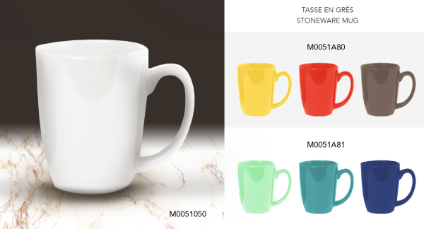 Tasse en grès Hot Tone 11 Oz