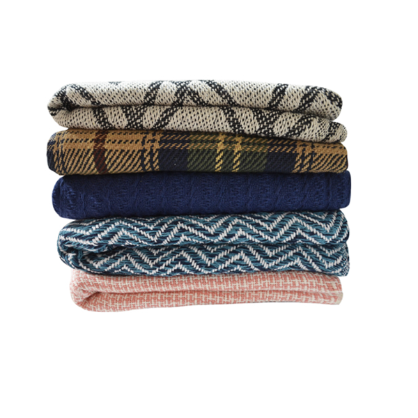 Murano Cotton Throws With Fringe