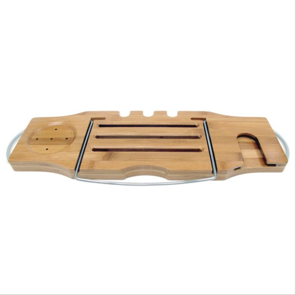 Caddy de baignoire en bambou