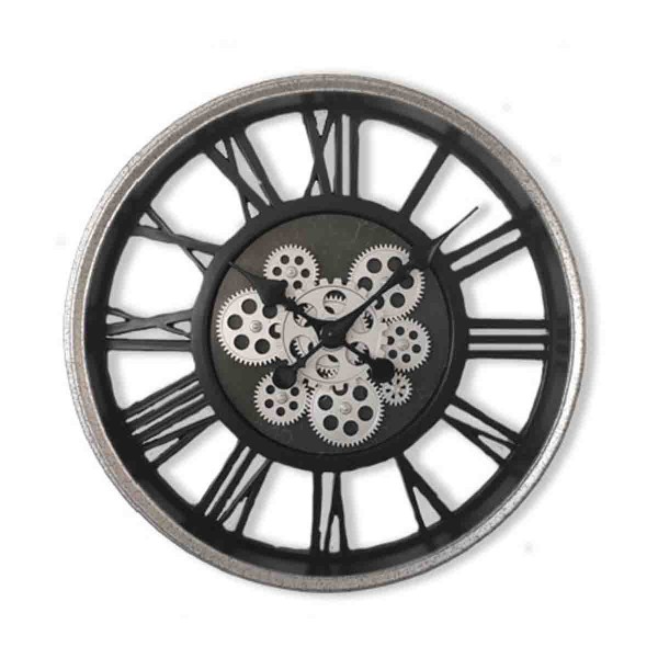 LAUREN TAYLOR - Horloge murale F22 Silver Vintage