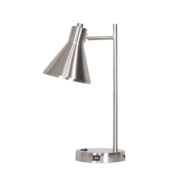 Table Lamp Nickel USB