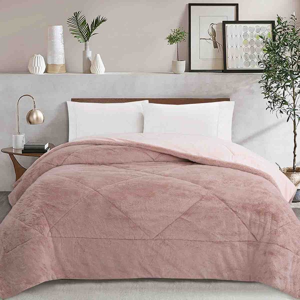 Rustic Cabin - OLIVIER Rabbit Fur Comforter