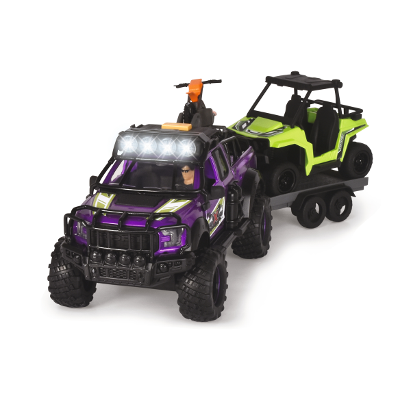 Dickie Toys - Ensemble camping-car/tout-terrain
