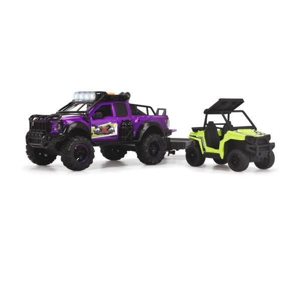 Dickie Toys - Ensemble camping-car/tout-terrain