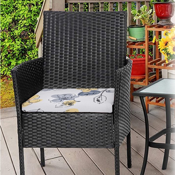 Bloom | Ensemble de 2 coussins de chaise d'extérieur | 17x17
