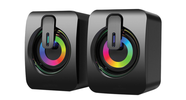 Pair Of Gaming Speakers Fancy Light