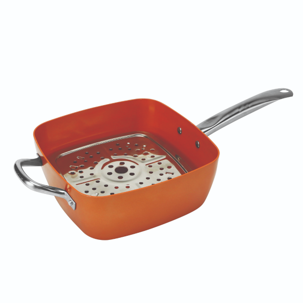 MASSIMO - Ensemble pour friture en cuivre