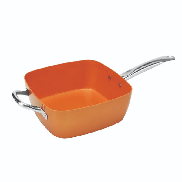 MASSIMO - Ensemble pour friture en cuivre