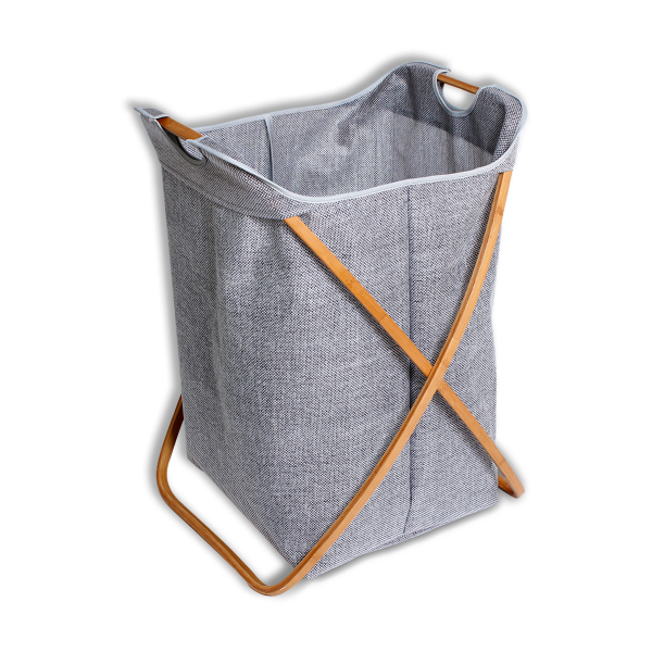 LAUREN TAYLOR - Laundry Basket with Bamboo