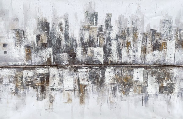Printed Canvas 75 x 115 cm | Abstract City