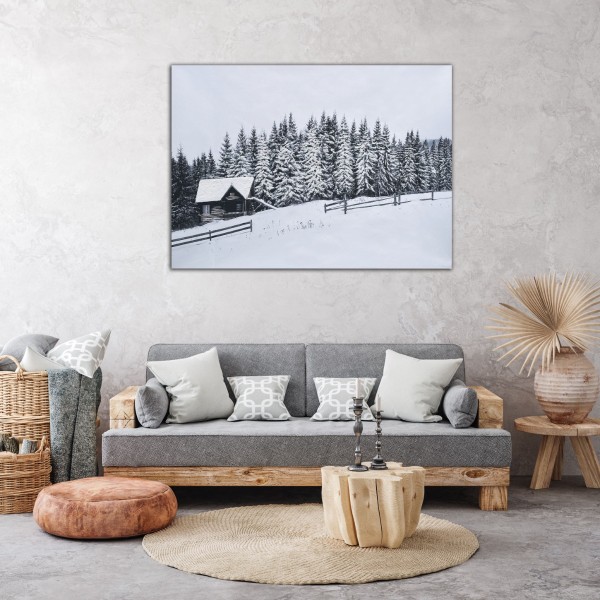 Toile de la cabane d'hiver