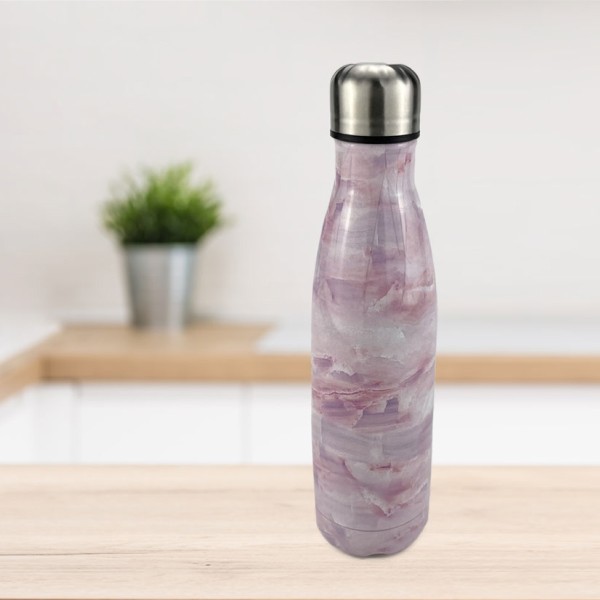 Bouteille isotherme sport 500 ml rose ou bleu