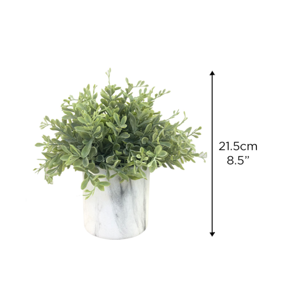 Pot en papier aspect marbré herbe 10.16x10.16x21.59
