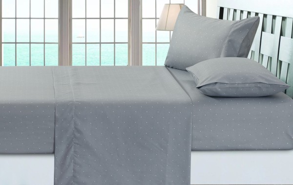 Sheet Set Grey Lindam Collection Microfiber