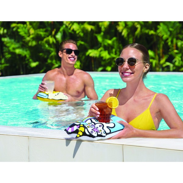 Porte-gobelets de piscine Summer Sips | modèle assorti
