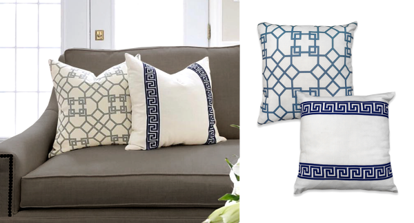 Lauren Taylor - Coussins en faux lin Athena