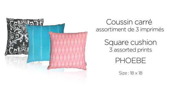 LAUREN TAYLOR -Printed square cushion