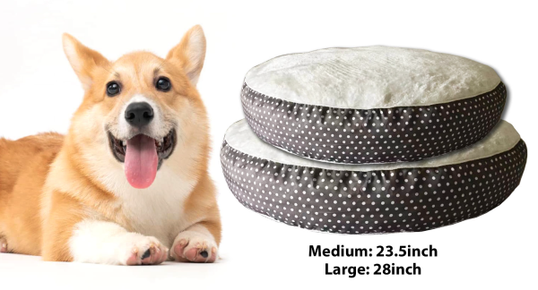 Paws and Whiskers - Round Pet Bed 28inch and 23.5inch