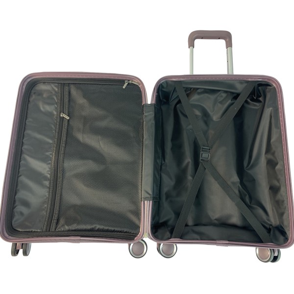 Voyage Quest - Bagage violet avec 4 roues silencieuses