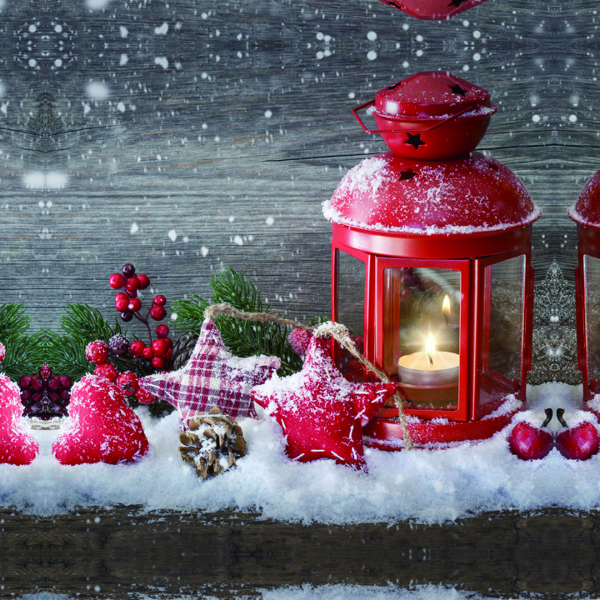 Toile Led Xmas 45x45