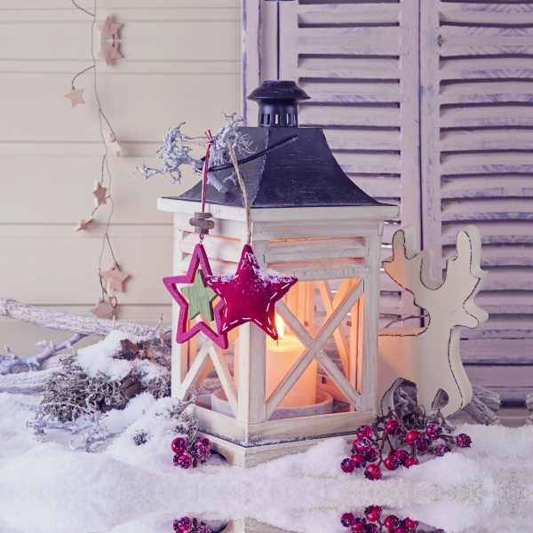 Toile Led Xmas 45x45
