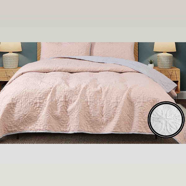 Lauren Taylor - 3 PC ISABELLA reversible quilt set