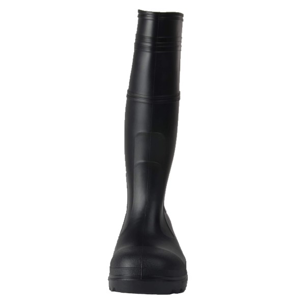 Tuff & Durable® - Bottes de pluie avec embout et plaque en acier | Noir