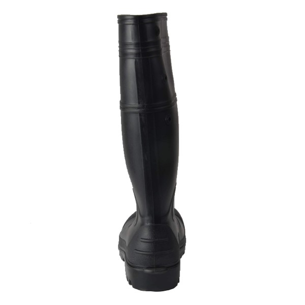 Tuff & Durable® - Bottes de pluie avec embout et plaque en acier | Noir