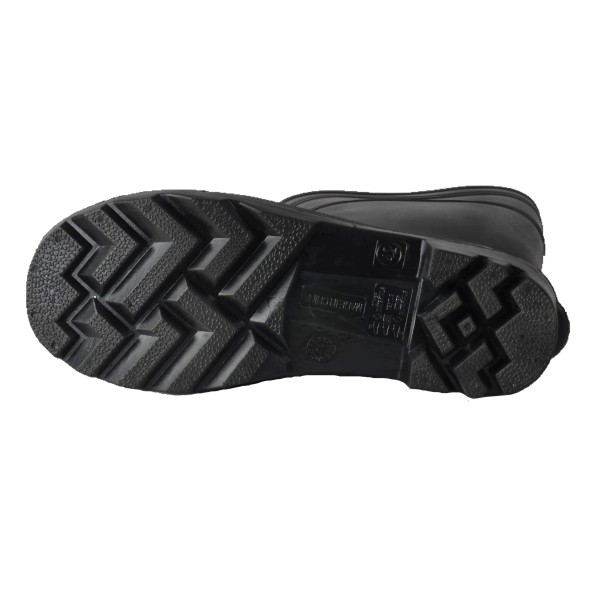 Tuff & Durable® - Bottes de pluie avec embout et plaque en acier | Noir