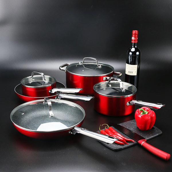 MASSIMO - 9 Pieces Stainless Steel Cookware Set