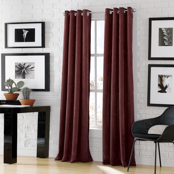 Lisbonne -2pk Faux Lin Blackout Panneaux Grommet