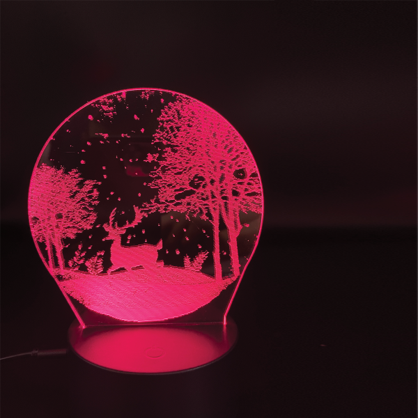 WATTSON - 3d Illusion Lamp 7 Colors Battery & Usb Charger