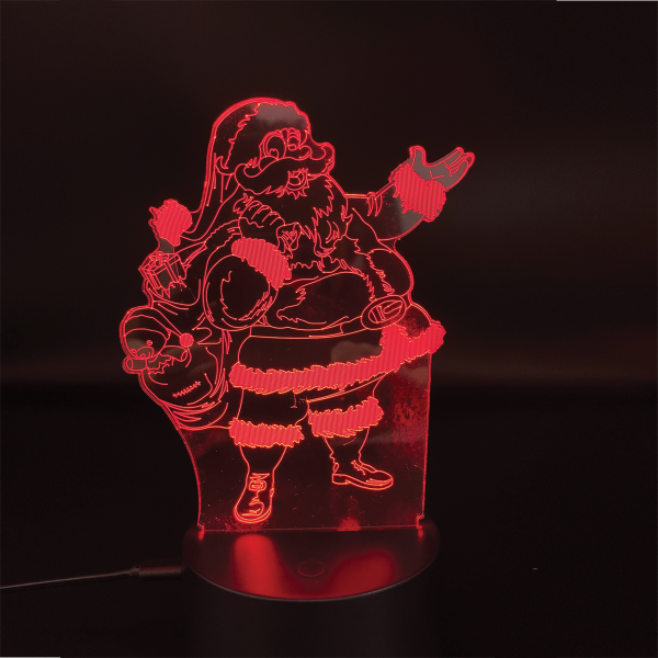 WATTSON - 3d Illusion Lamp 7 Colors Battery & Usb Charger