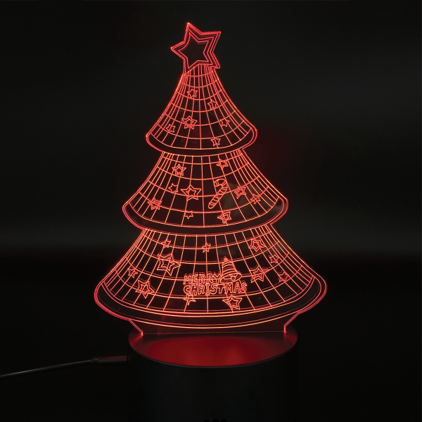 WATTSON - 3d Illusion Lamp 7 Colors Battery & Usb Charger