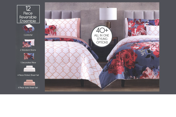Ensemble de douillette réversible 12 PCS