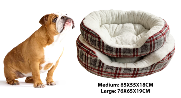 Paws & Whiskers - Round Pet Bed
