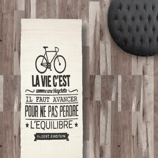 Coureur Chindi avec message en anglais