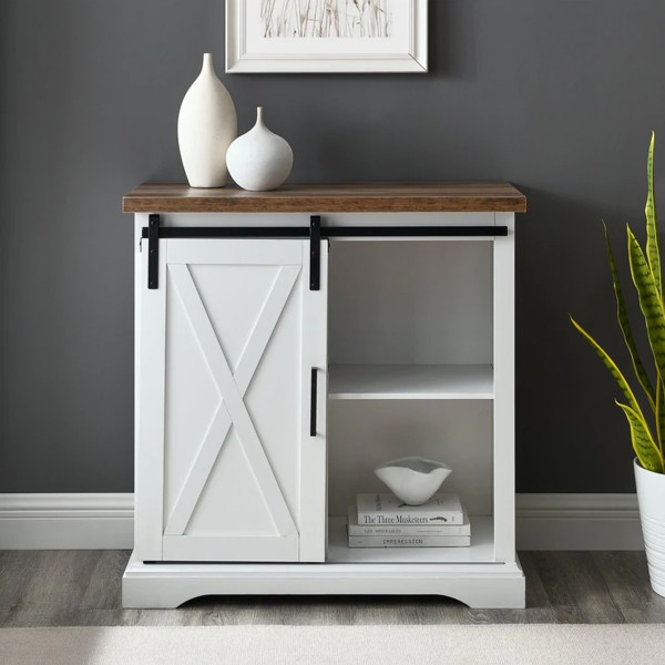 Rustic Buffet | white and oak