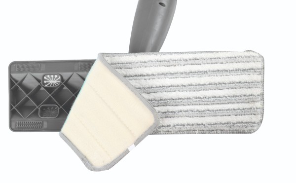 Spray Mop manche en aluminium vert et gris