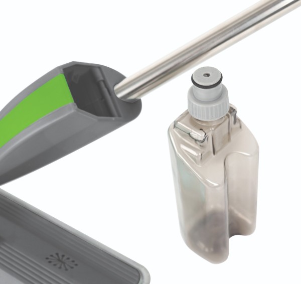 Spray Mop manche en aluminium vert et gris