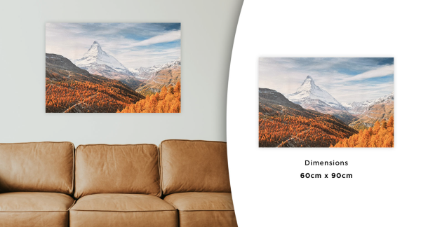 Toile imprimée paysage d'automne