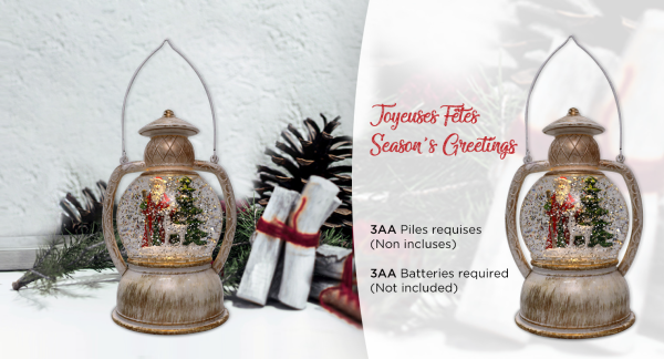 Lanterne du Père Noël Vintage