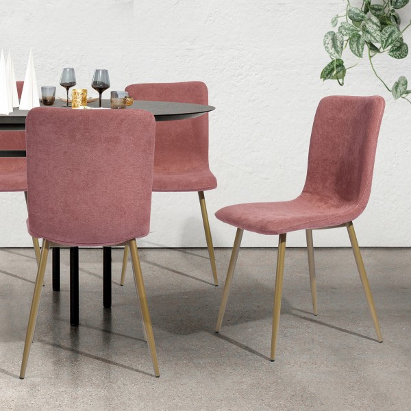Scargill - Dining Chair with Gold Metal Legs