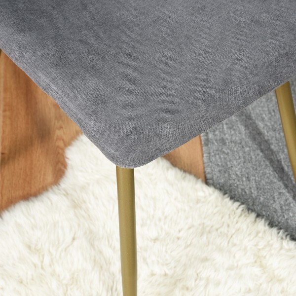 Scargill - Dining Chair with Gold Metal Legs