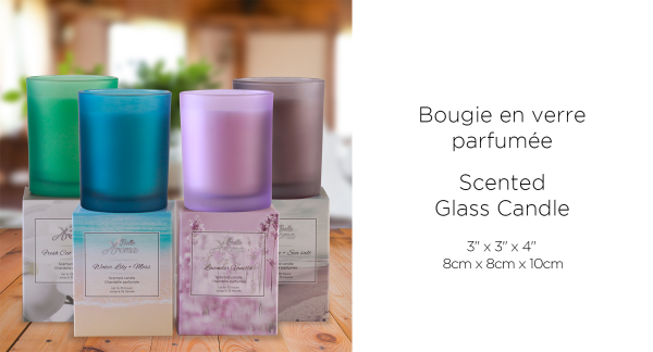 Bella Aroma | Bougies parfumées en verre | Assorties