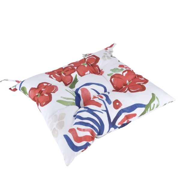 Margot - Ensemble de 2 coussins de chaise d'extérieur | imprimé