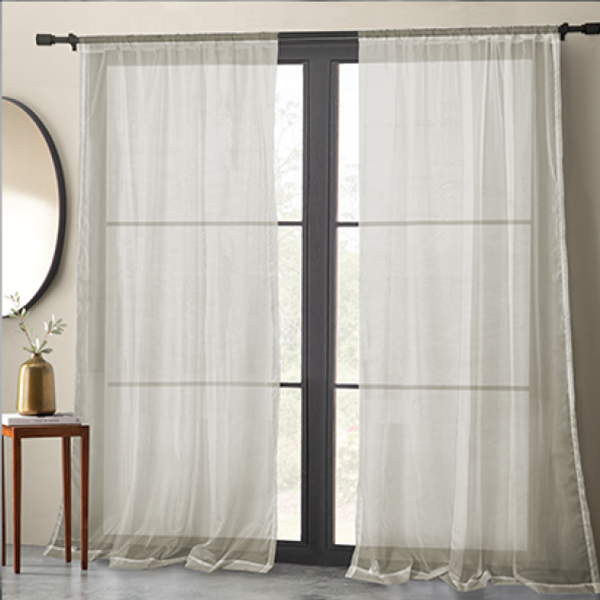Lauren Taylor - BASIC ELEGANCE Set of 2 sheer pole top panels
