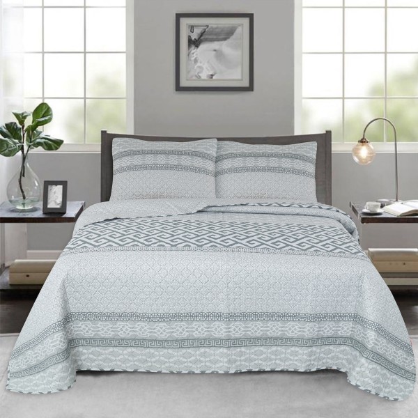 Seville - Quilt Grey Geo