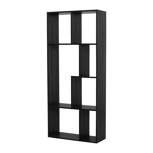 Bibliothèque géométrique moderne | Noir